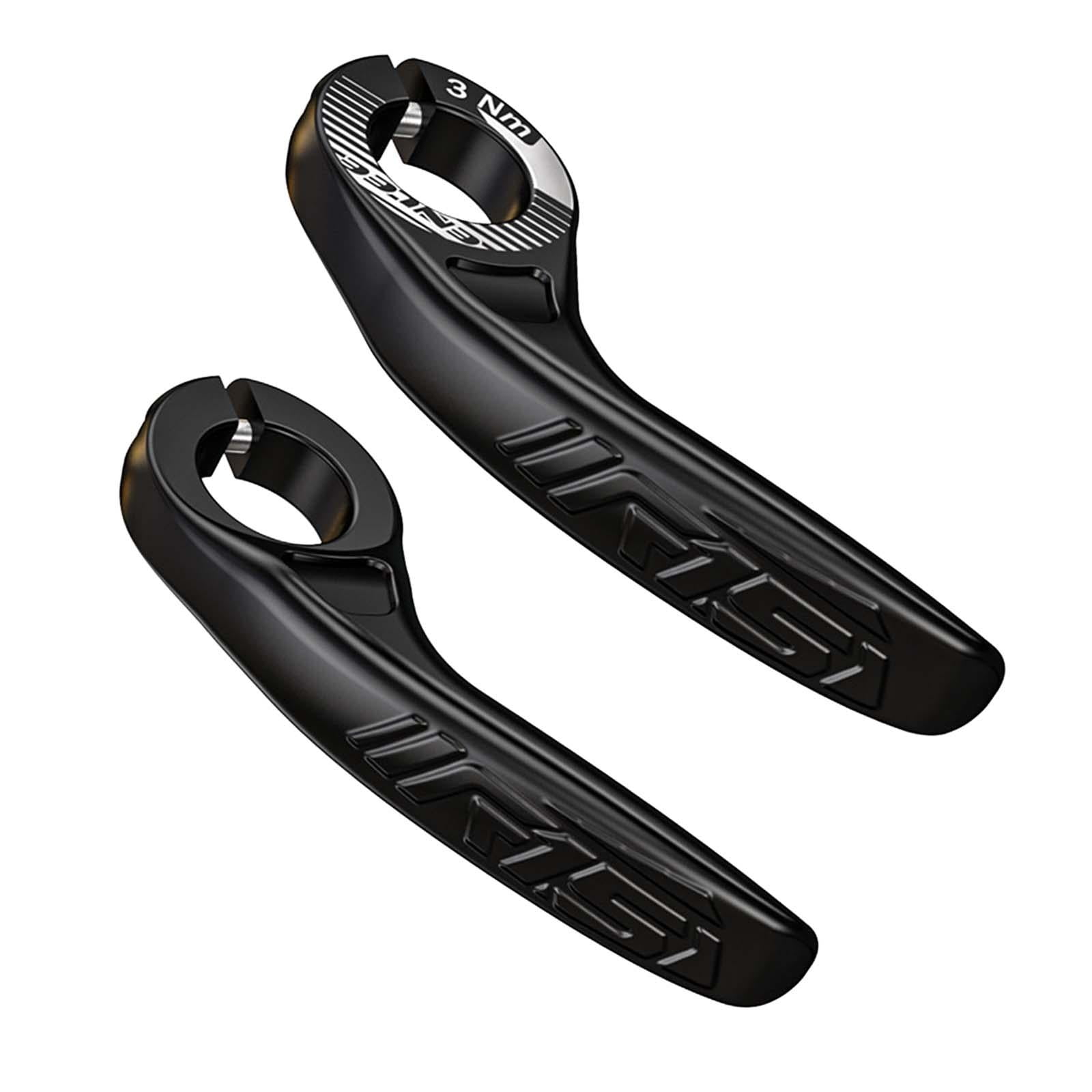 Magideal - Extremos De Manillar De Bicicleta De Montaña Empuñadura De Mano 1 Par Ángulo Ajustable Extremos De Manillar De Bicicleta Ergonómicos Para Reemplazo De Negro