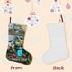 thumbnail image 3 of Una Película de Minecraft Tema: Calcetines de Navidad, fino lino blanco para colgar en escaleras y chimenea, decoración navideña para el hogar, regalo de Navidad. 45cm × 32cm, 3 of 5