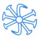 thumbnail image 4 of Almohadilla Protectora Para Casco De Bicicleta, Cojín De Repuesto Para Ciclismo, Azul, 4 of 5