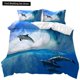 thumbnail image 1 of Marine Life Duvet Cover Set Glowing Jellyfish Twin Qulit Cover Tropical Ocean Fish Under Sea Marine Life Polyester Bedding Set Bed Sheets, 1 of 5