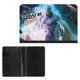 thumbnail image 2 of Space Ghost Porta Pasaporte y Cartera de Viaje Premium de Cuero PU, Funda de Pasaporte Bloqueo RFID con Ranuras para Tarjetas de Crédito, Estuche para Libro de Pasaporte para Familia 10cm × 15cm, 2 of 6