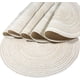 thumbnail image 1 of Manteles individuales, juego de 6, redondos, resistentes al calor, tejidos, para mesa de comedor (36 cm), 1 of 8