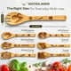 thumbnail image 4 of Set de utensilios de madera WOODLANDS USA de bambú, 6 piezas, 4 of 9