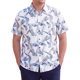 thumbnail image 1 of INSPIRE CHIC Camisa Impresa de Hombre Grande y Alto Manga Corta Casual de Playa 4XL Blanca, 1 of 5