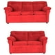 thumbnail image 2 of Living Mateo 32 - Tela Felpa Rojo, 2 of 8