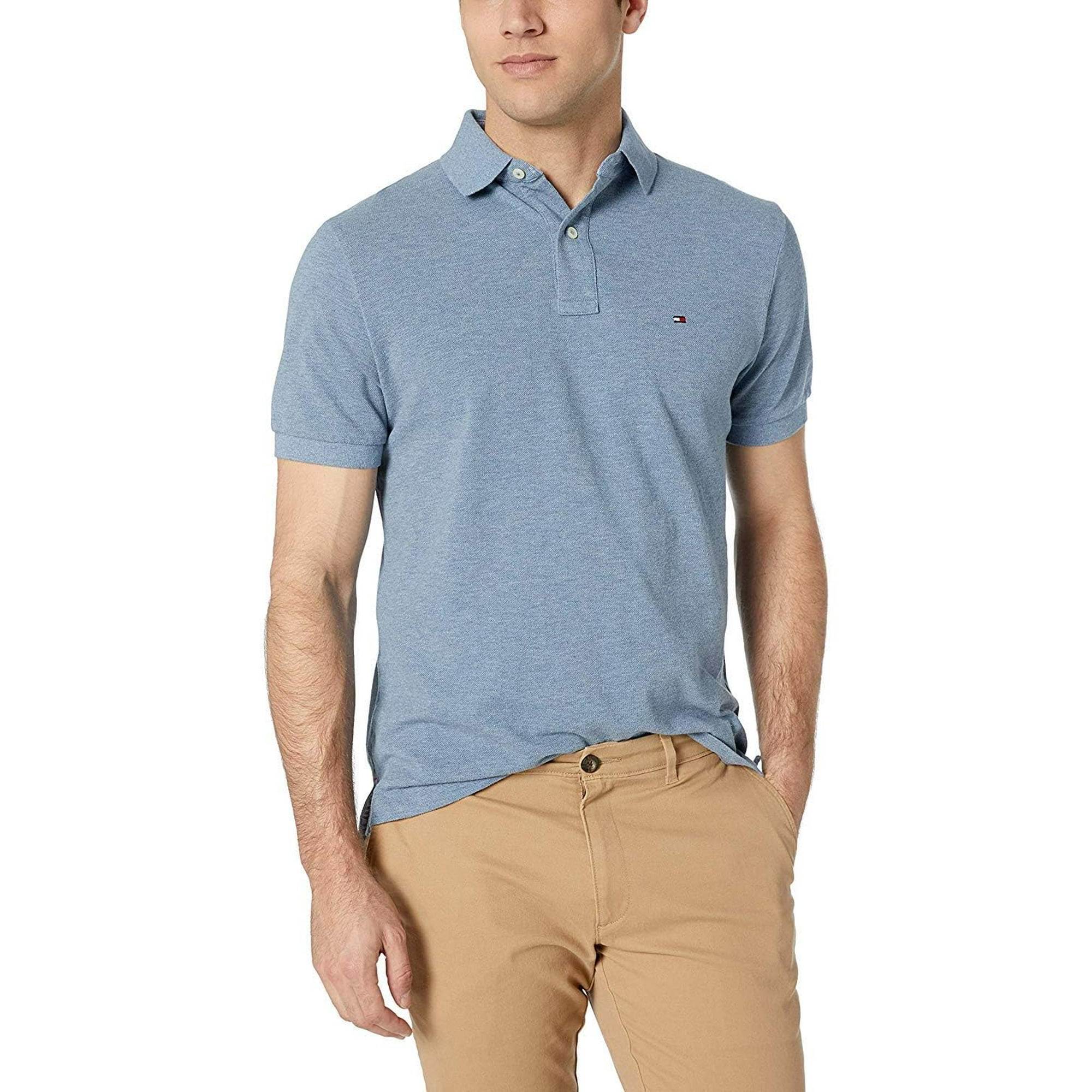 Polo Tommy Hilfiger Classic Fit Para Hombre Chambray Xs