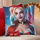 thumbnail image 4 of Harley Quinn Fundas de almohada de terciopelo con tema, regalos de funda de almohada, decoración para el hogar, cojín de lanzar, regalo de cumpleaños para fans y parejas.56*56cm., 4 of 6