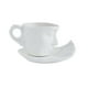 thumbnail image 3 of Juego De Taza Y Platillo De Té 260 Ml Kiss Of The Face Para Regalo De San Valentín Mujer Blanco, 3 of 3