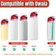 thumbnail image 2 of Tapa de repuesto compatible con Owala Freesip, tapa de repuesto para botella de agua de un botón, antifugas, compatible con vasos Owala de 16 oz, 24 oz, 32 oz y 40 oz (morado), 2 of 6