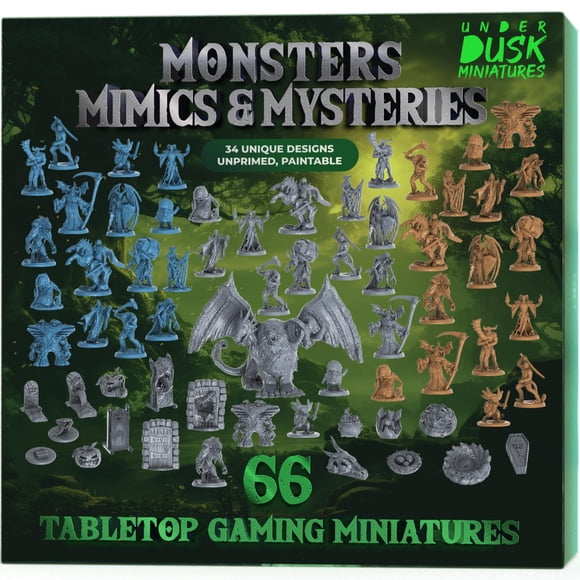 Set En Miniatura De 66 Piezas Monstruos Imitadores Y Misterios