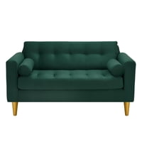 Bodevir - Sofa Retro 2C Felpa 01 Verde Botella