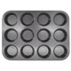 thumbnail image 2 of Molde 12 Cupcake 1 Pieza Acero Al Carbono Negro, 2 of 3