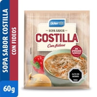 Sopa Sabor Costilla Con Fideos (5 Porciones) Sobre 60 Gr Lider