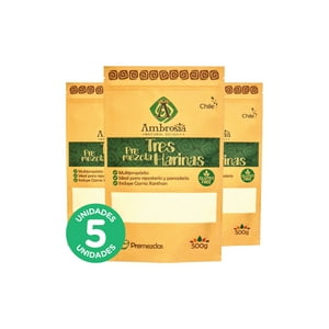 Ambrosia Spa - Pack 5, Premezcla Tres Harinas 500Gr