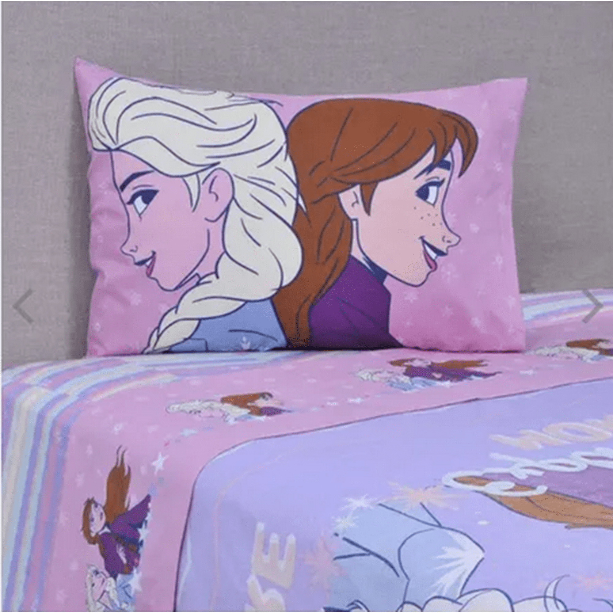 Genérico - Juego Sabanas Infantil Disney Marvel 1.5 Plaza Color Frozen