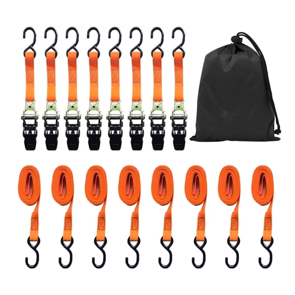 Correas de amarre GreenGiggle 8 unidades 2,5 cm x 4,5 m 880 lb