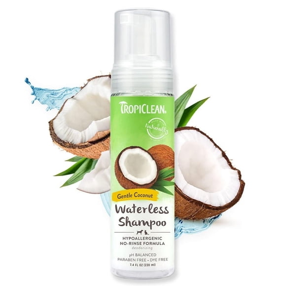 TropiClean Waterless Hypo Allergenic Pet Shampoo 220ml