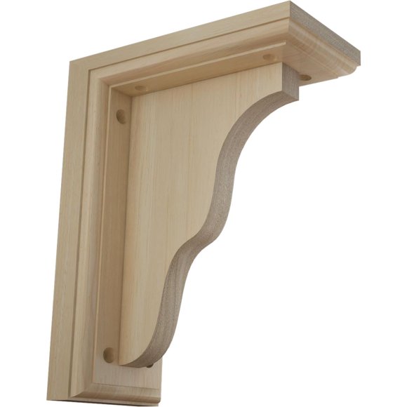 Soportes de madera Ekena Millwork Hamilton 9x9x18 cm de caucho