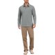 thumbnail image 2 of INSPIRE CHIC Camisas Polo de Manga Larga con Bolsillo y Cuello en Contraste para Hombre XL Gris, 2 of 6