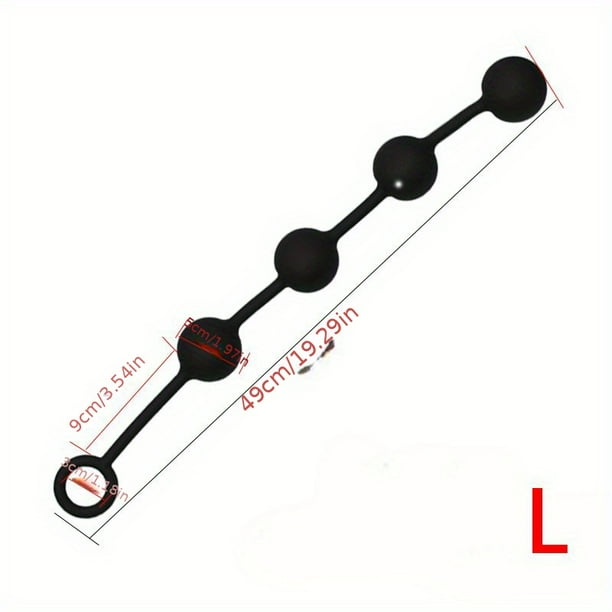 1pc Silicone Anal Balls Plug: Enjoy Intense Stimulation with This Erotic Sex Toy!