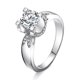 thumbnail image 1 of Anillos de Moissanita de Oro Blanco de 18K de 1 Uds para Mujer Regalo Color D Claridad VVS1 Anillos de Diamante Anillo de Plata Esterlina S925 Joyería Anillos de Compromiso de Moissanita con, 1 of 9