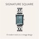 thumbnail image 2 of Reloj Signature Square Mujer Minimalista Negro Quartz, 2 of 3