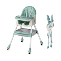 Silla Bebé Alta Para Comer 2 En 1 Ajustable Portátil Glowup