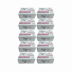 Pack 10 Jabones En Barra Dove Beauty Bar Pink Rosa 75Gr
