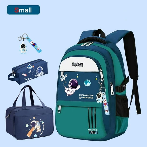 Elementary Student Backpack Children New School Bags for Boys Kids Schoolbags Waterproof Book Bag With Lunch Bag Pencil case