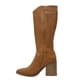 thumbnail image 4 of Bota de Mujer color cafe Caña Alta con Hebilla y Tachas, 4 of 5