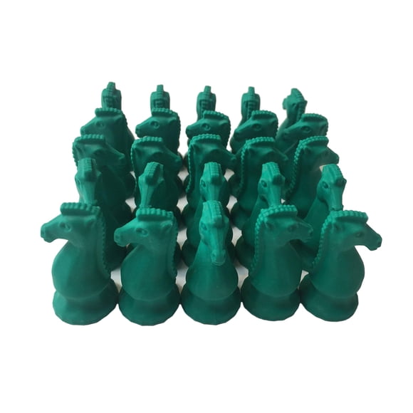 Gomas de borrar WE Games Caballo de ajedrez verde - paquete de 25