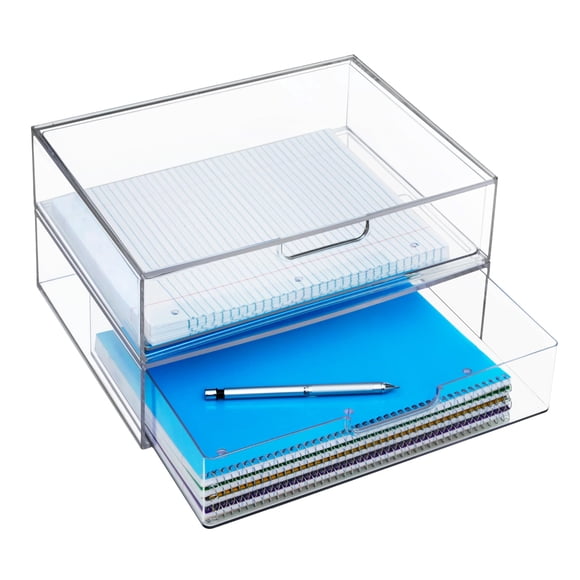 Cajones organizadores apilables StorI STAX Clear (juego de 2)