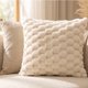 thumbnail image 3 of 2 Fundas Cojin Peluche Burbuja 45x45 cm Decorativo - Coleccion Perla Modelo Marfil Crema, 3 of 3