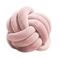Magideal - Almohada De Bola De Nudo Suave, Juguete De Peluche Tejido A Mano De 22Cm Para Sofá, Decoración Del Hogar Del Coche, Color Rosa