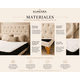 thumbnail image 5 of Cama Europea 2 Plazas Capitoné Beige Lino Premium con Colchón | Base Dividida y Respaldo Alto, 5 of 10