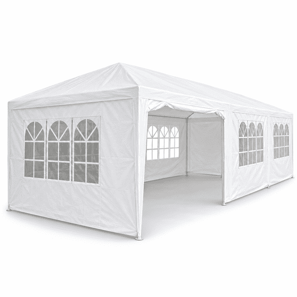 Toldo Carpa Jardimex Evento 3x9 m Lona Impermeable Reforzado Desarmable Jardin Color Blanco