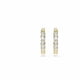 thumbnail image 2 of Pendiente de aro Swarovski Matrix Vittore en tono dorado y blanco, 2 of 5