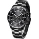 thumbnail image 1 of Reloj BIDEN Chronograph negro de acero inoxidable para hombre, 1 of 7