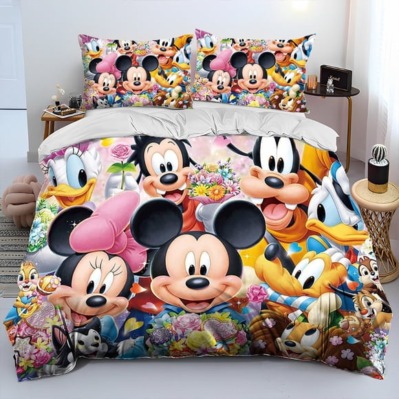 Lovely Mouse Bedding Sets Soft Comforter Cover Bed Cover Duvet Cover Pillow Case 2-3 Pieces Sets Kids Adult Size