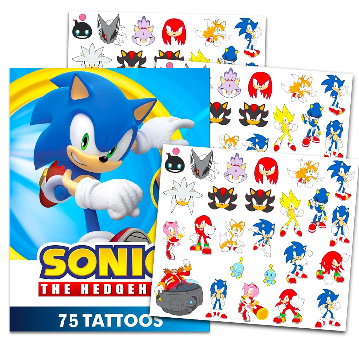 Tatuajes Temporales Nintendo Sonic The Hedgehog 75 Tattoos
