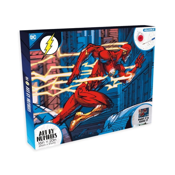Kit de pintura AQUARIUS The Flash Art by Numbers con lienzo
