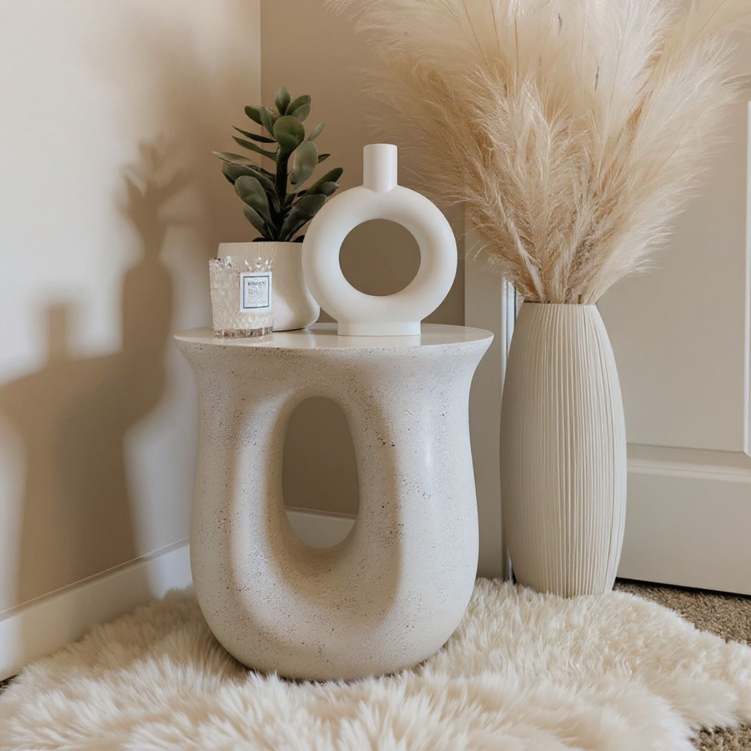 Santú Home & Deco - Mesa De Centro Lateral Tipo Escultura En U