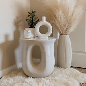 Santú Home & Deco - Mesa De Centro Lateral Tipo Escultura En U