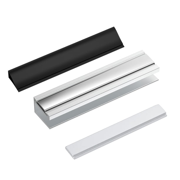 Imán de cierre magnético para puerta de ducha de vidrio Shuisen, pestillo magnético con placa metálica para puertas de vidrio de 1/8", 5/32", 3/16" y 1/4", repuesto de imán para puerta de ducha