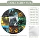 thumbnail image 2 of Titanes del Pacífico-theme Fitted Round Tablecloths Elastic Edged Table Covers Waterproof Table Cloth for Kitchen Holiday Party Tables Decor 120cm, 2 of 6