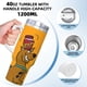 thumbnail image 5 of Scooby-Doo Aventura Vaso aislado de acero inoxidable con asa, diseño temático, regalo para familia, amigos y fans; incluye pajita y encaja en el portavasos estándar, 40 oz, 5 of 6