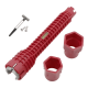 thumbnail image 1 of Llave ajustable gasfitería multiuso flexible desagüe rojo #1, 1 of 3
