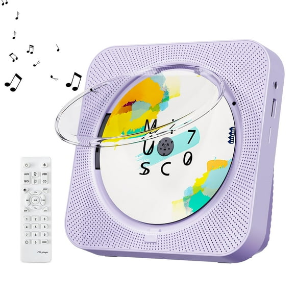Reproductor de CD Portátil Z Yokata Bluetooth 5.1 Morado