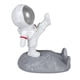 thumbnail image 3 of Estatua Universal Del Soporte Del Soporte Del Teléfono Del Astronauta Para La Decoración De La Oficina En Casa Plata, 3 of 5
