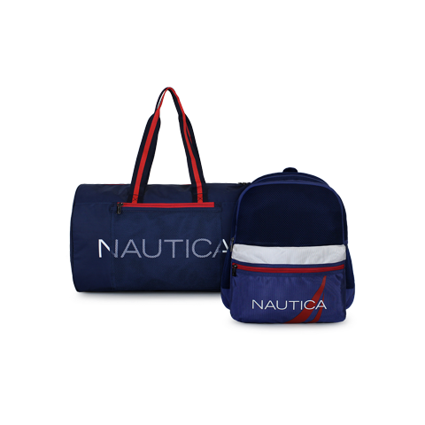 Bolso Aries + Mochila Stark Azul Nautica